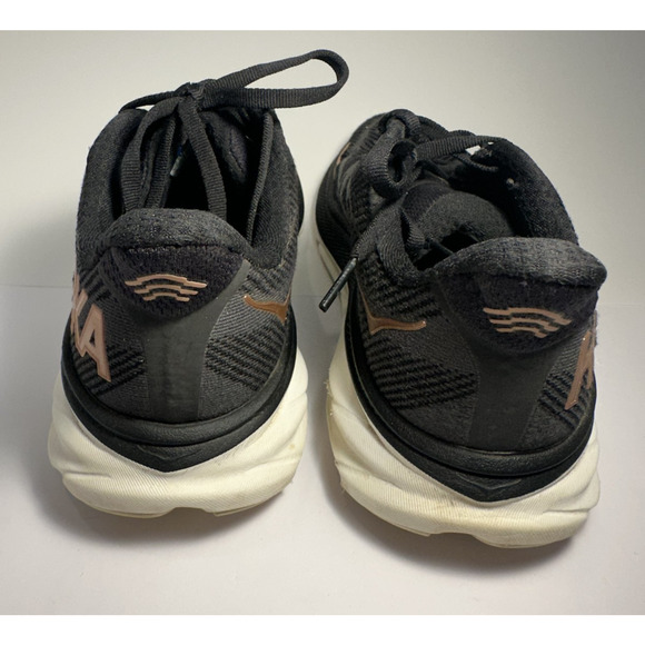 Hoka One One Clifton 9 Women’s Size 6B Black White Running Shoes Lightweight - Picture 4 of 8